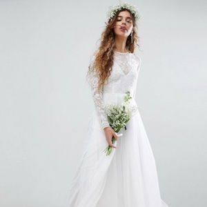 ASOS maxi wedding dress. NWT